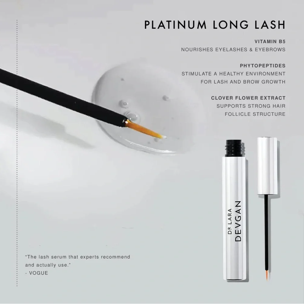DR DEVGAN PLATINUM LONG LASH SERUM SCIENTIFIC BEAUTY VEGAN BEST MOST RESULTS NWT - Picture 4 of 14